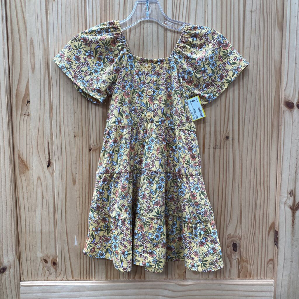 GIRLS BTWEEN YELLOW FLORAL DRESS 6