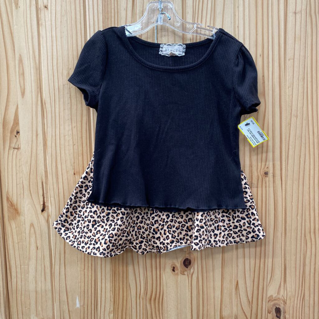 GIRLS BTWEEN 2PC SET BLK/LEOPARD 8