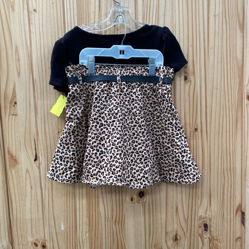 GIRLS BTWEEN 2PC SET BLK/LEOPARD 8