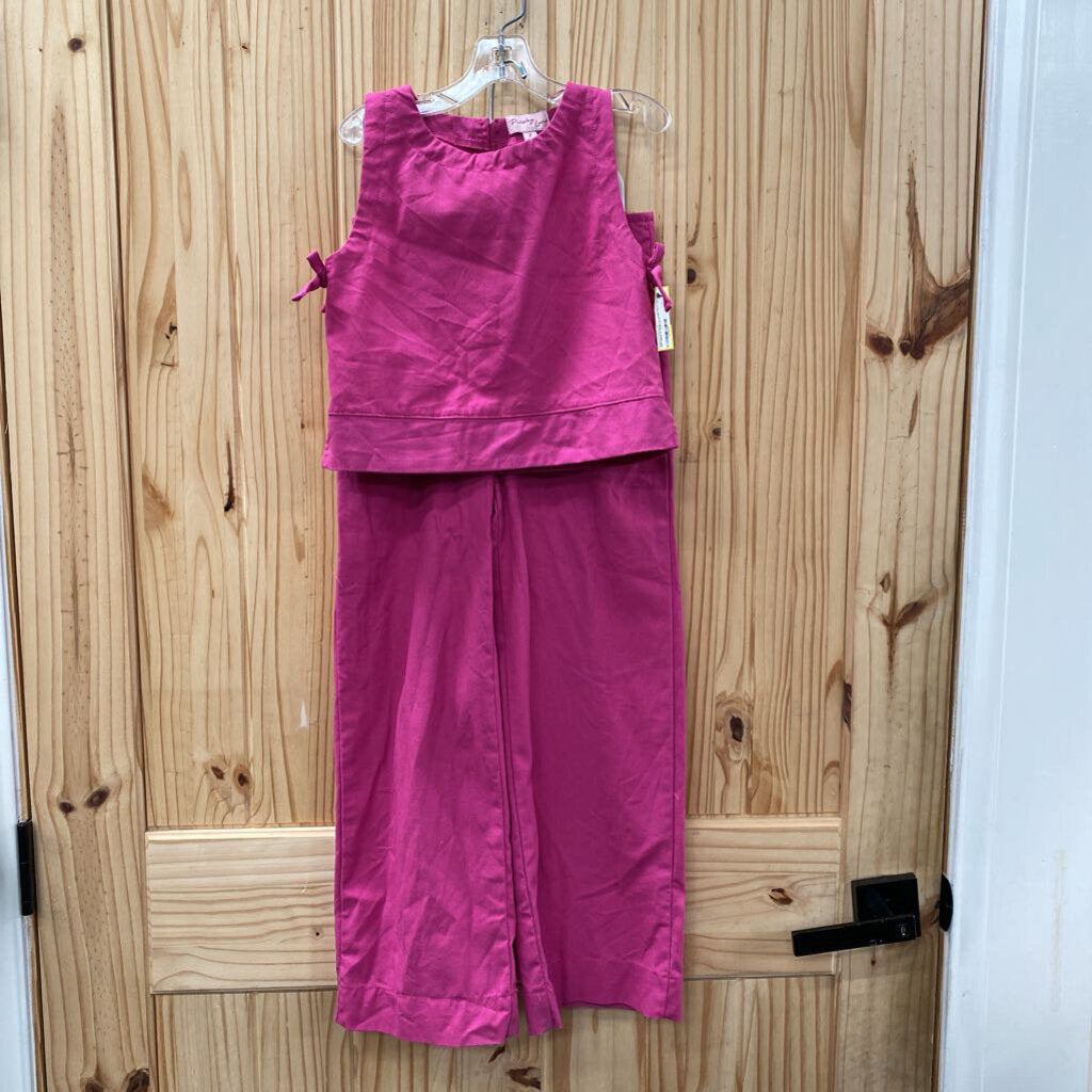 GIRLS PAISLEY LANE 2PC SET DK PINK 7