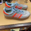 WOMENS ADIDAS SKY BLUE/BRIGHT ORANGE 6