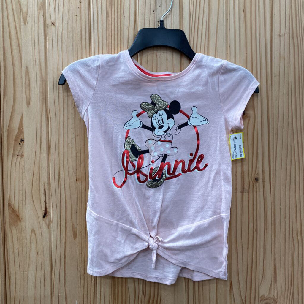 GIRLS DISNEY MINNIE MOUSE LT PINK SHIRT 6X