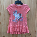 GIRLS CYNTHIA ROWLEY PINK DRESS W/UNICORN M 7/8