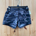 GIRLS OLD NAVY GREY/BLK CAMO SHORTS S 6/7