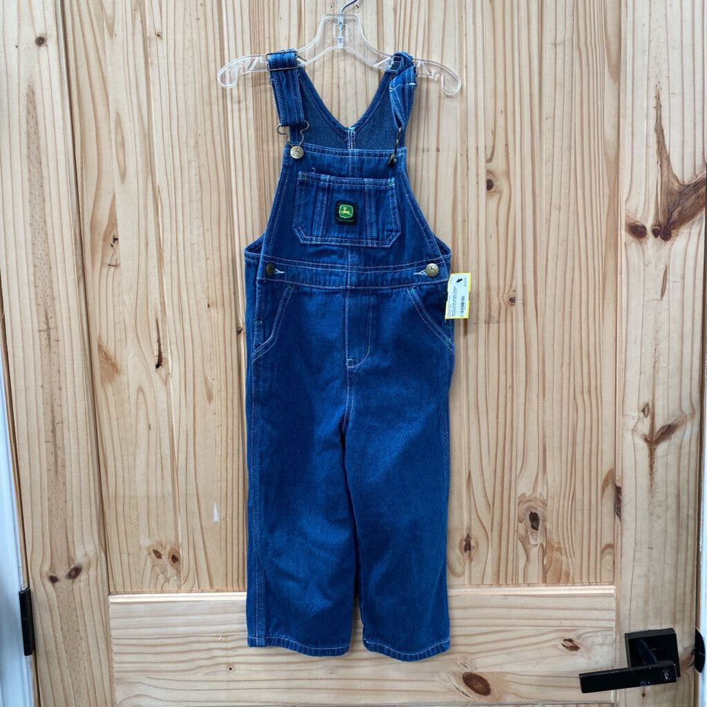 BOYS JOHN DEERE DENIM OVERALLS 3T