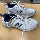 MENS NEW BALANCE SHOES WHITE/NAVY BLUE SIZE UNKNOWN
