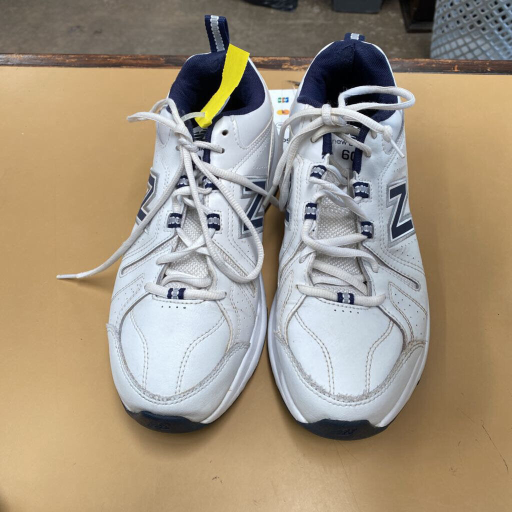 MENS NEW BALANCE SHOES WHITE/NAVY BLUE SIZE UNKNOWN