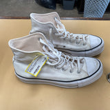 WOMENS CONVERSE HIGH TOPS WHITE/BLK 9