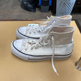 WOMENS CONVERSE HIGH TOPS WHITE/BLK 9