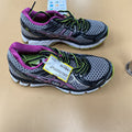 WOMENS ASICS SHOES LIME GREEN/BLK/PURPLE 5