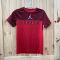 BOYS JORDAN SHIRT RED/BLK L 12