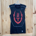 NIKE PRO COMBAT TANK BLK/RED S