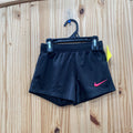GIRLS NIKE SHORTS BLK/HOT PINK 2/3