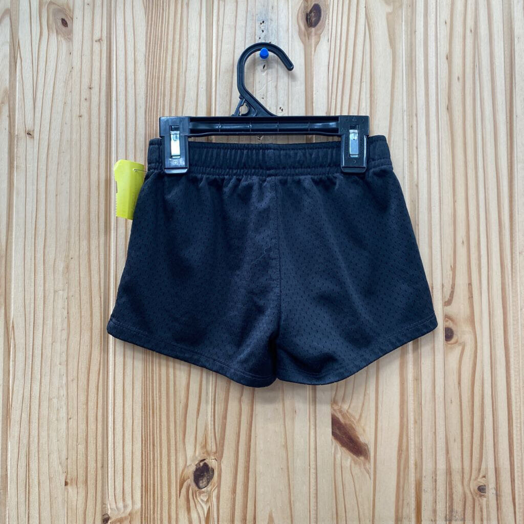 GIRLS NIKE SHORTS BLK/HOT PINK 2/3