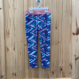GIRLS NIKE LEGGINGS CORAL/PURPLE/WHITE M 6