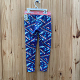 GIRLS NIKE LEGGINGS CORAL/PURPLE/WHITE M 6