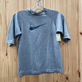 BOYS NIKE SHIRT GREY/BLK M 10