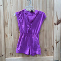 GIRLS ATHLETA GIRL PURPLE HOODED ROMPER S 7
