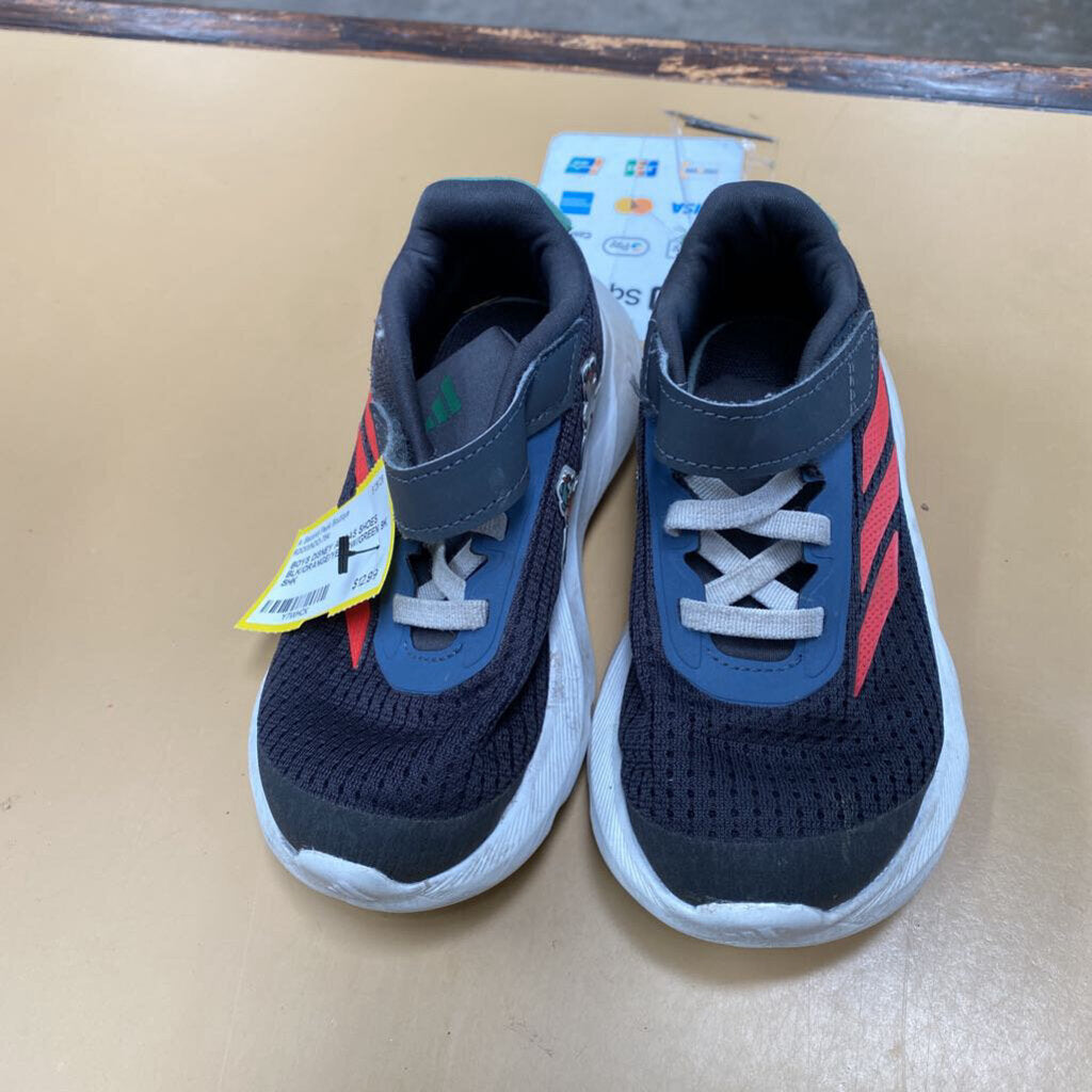 BOYS DISNEY ADIDAS SHOES BLK/ORANGE/YELLOW/GREEN 9K