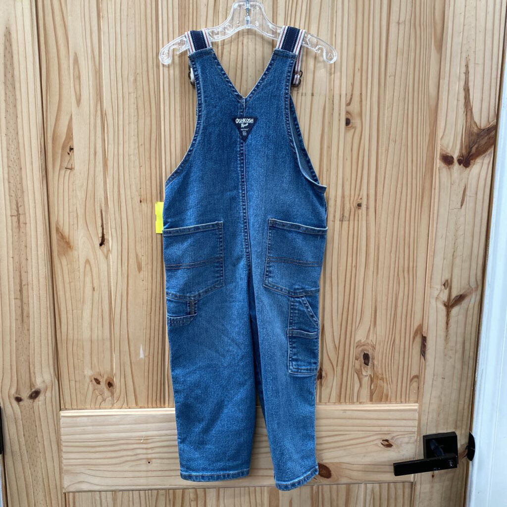 BOYS OSHKOSH DENIM OVERALLS 3T