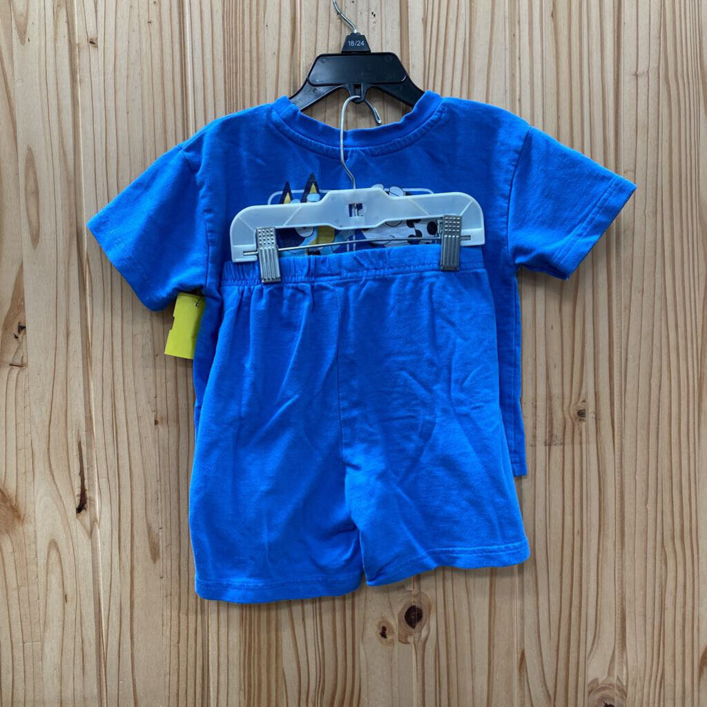 BOYS BLUEY 2PC SET BLUE 3T