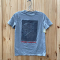 BOYS UNDER ARMOUR SHIRT GREY/BLK YMD 10