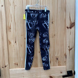 GIRLS ADIDAS LEGGINGS BLK/WHITE S 7/8