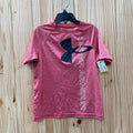 BOYS UNDER ARMOUR SHIRT RED/BLK YXS 4/5