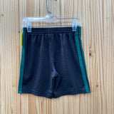 BOYS ADIDAS SHORTS BLK/GREEN 5