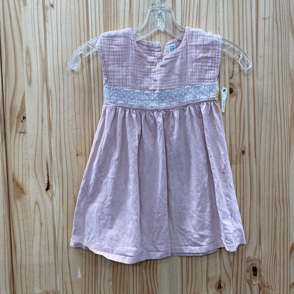 GIRLS BABY GAP MAUVE CASUAL DRESS 4