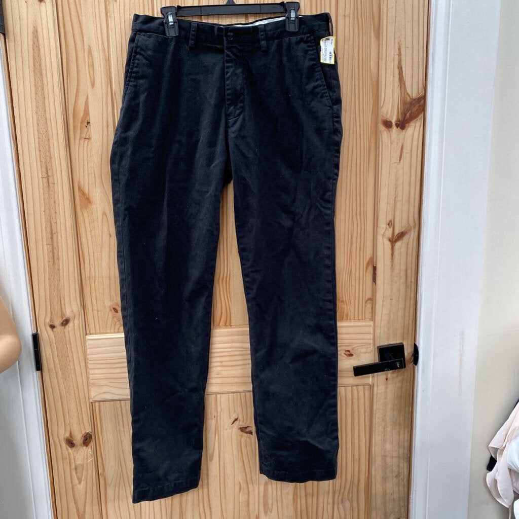 MENS POLO RALPH LAUREN BLK PANTS 34X34