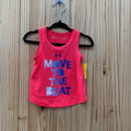 GIRLS UNDER ARMOUR TANK PURPLE/WHITE/HOT PINK 12M