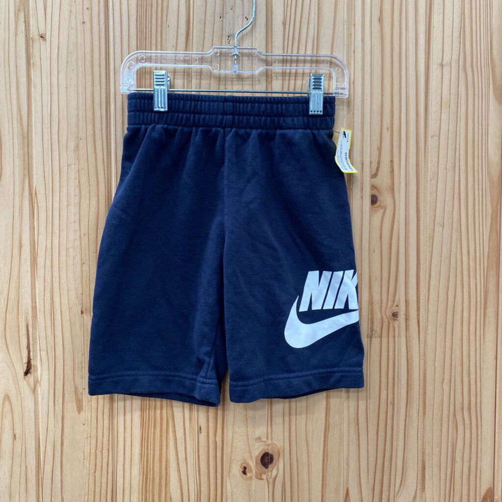 BOYS NIKE SHORTS NAVY BLUE/WHITE 7