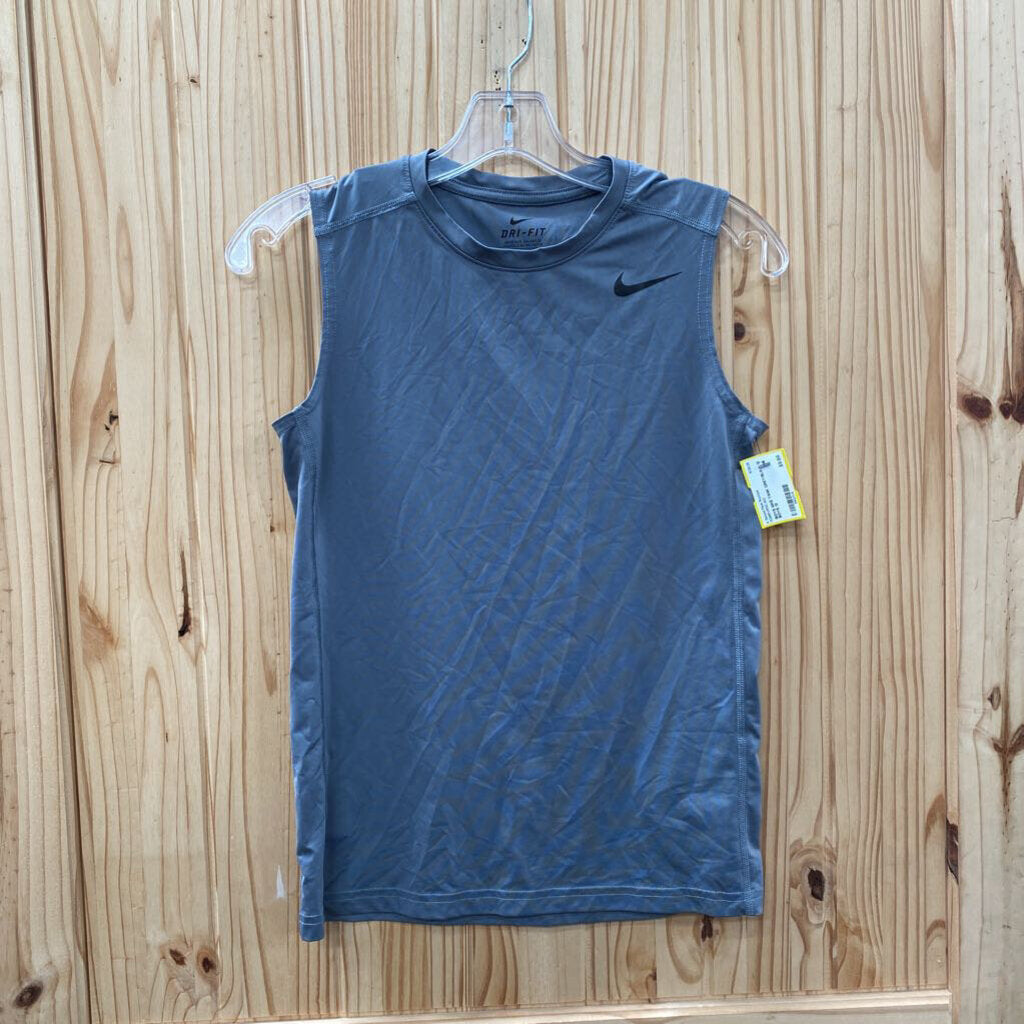 BOYS NIKE TANK GREY/BLK L 12