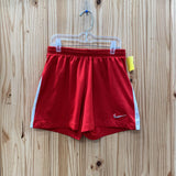 GIRLS NIKE SHORTS RED/WHITE 10/12