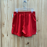 GIRLS NIKE SHORTS RED/WHITE 10/12