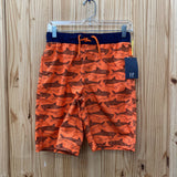 BOYS GAP KIDS SWIM TRUNKS ORANGE/NAVY BLUE XXL 16/18 NWT