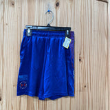 BOYS UNDER ARMOUR SHORTS ROYAL BLUE/RED YXS 4/5