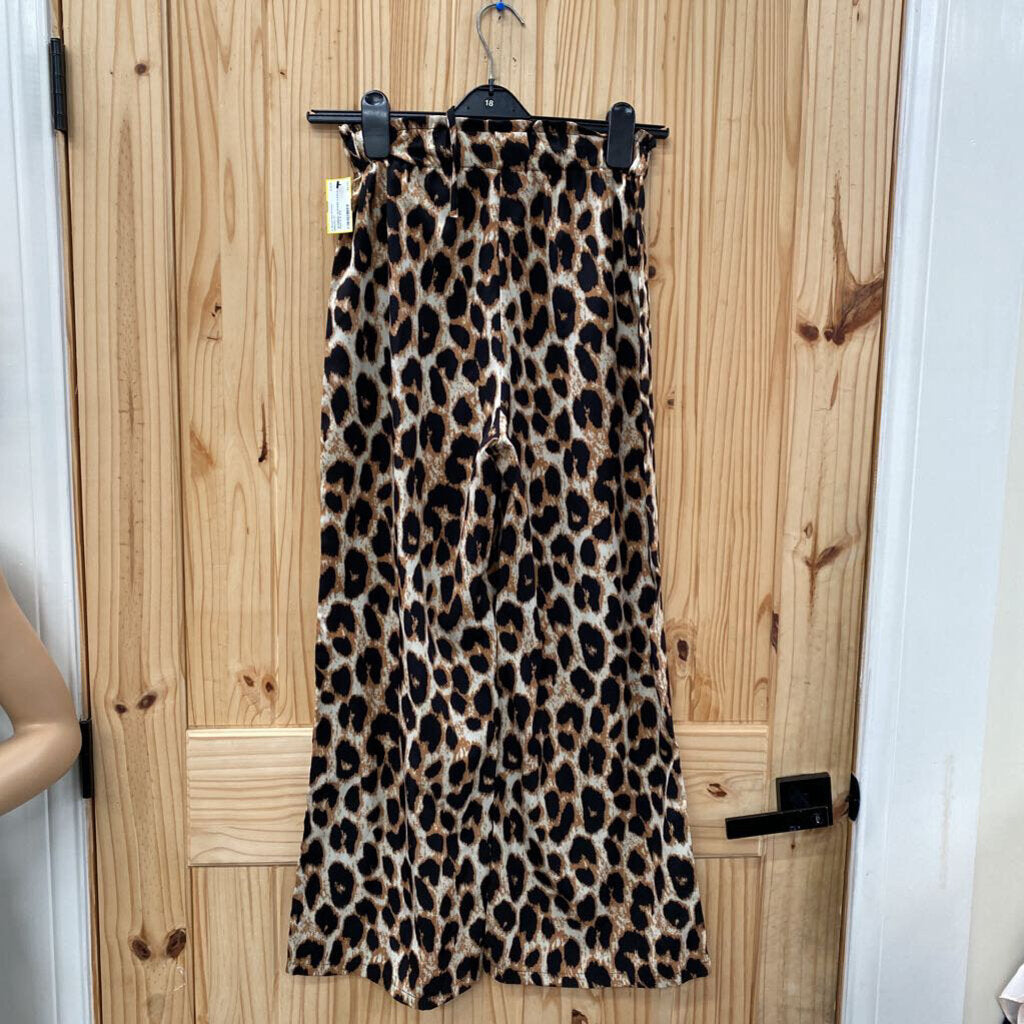 WOMENS LEOPARD CASUAL PANTS S