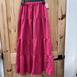 WOMENS DK PINK CASUAL PANTS S