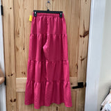 WOMENS DK PINK CASUAL PANTS S