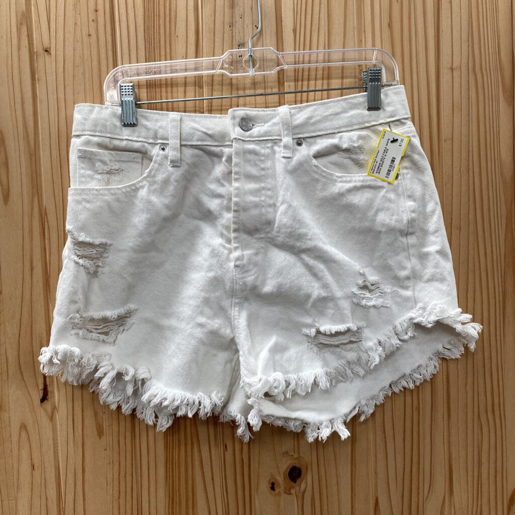 WOMENS WILD FABLE WHITE JEAN SHORTS 10