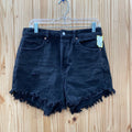 WOMENS WILD FABLE BLK DENIM SHORTS 10