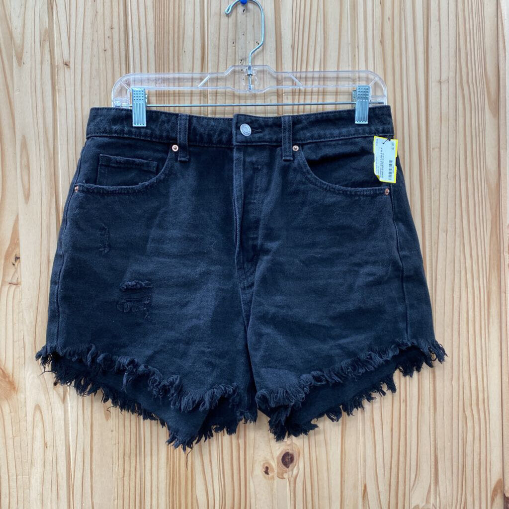WOMENS WILD FABLE BLK DENIM SHORTS 10