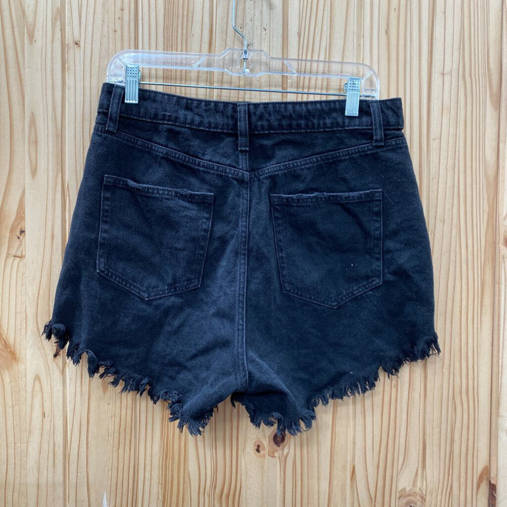 WOMENS WILD FABLE BLK DENIM SHORTS 10