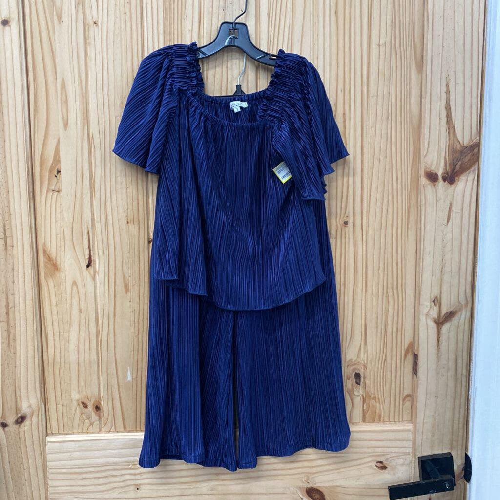 GIRLS JOYOUS AND FREE 2PC SET NAVY BLUE 7