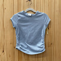 GIRLS ABERCROMBIE KIDS LT BLUE SHIRT 5/6