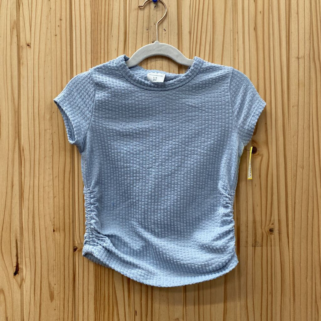 GIRLS ABERCROMBIE KIDS LT BLUE SHIRT 5/6