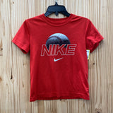 BOYS NIKE SHIRT RED/WHITE 7