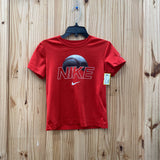 BOYS NIKE SHIRT RED/WHITE 7